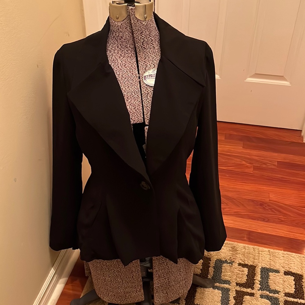 Blazer with tails hi/Lo by Bysi Singapore with slit pockets
